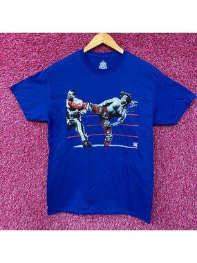 WWE Shawn Michaels The Heartbreak Kid HBK Sweet Chin Music Kick T-Shirt Medium